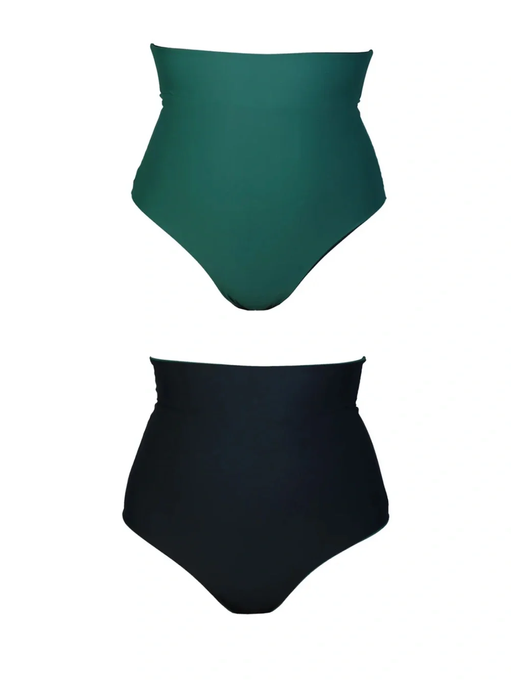 Aulieude Reversible Bikini Top + High Waist Bottoms
